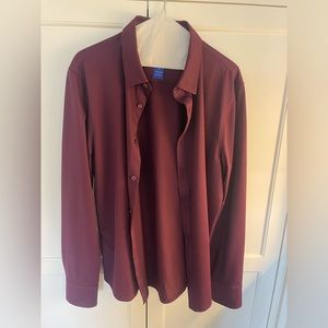 Kit N Ace men’s large casual/dress shirt - red